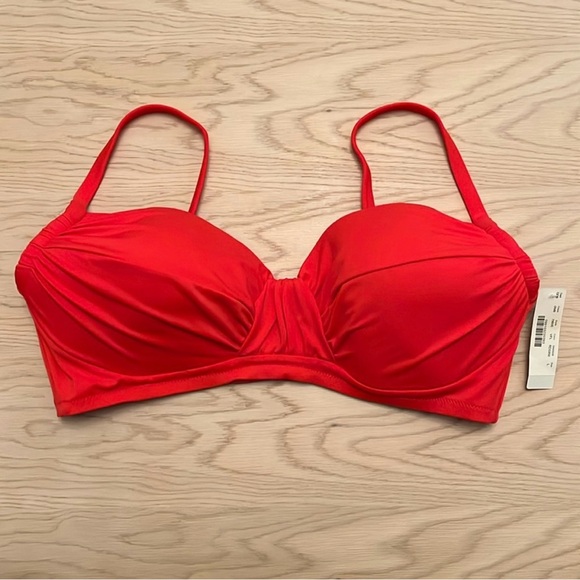 J. Crew Other - J. Crew Women's Red Bikini Top With Clasp Closure